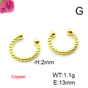 Fashion Copper Earrings  F6E200154avja-L024