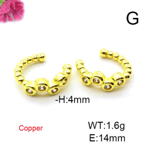 Fashion Copper Earrings  F6E403352aakl-L024