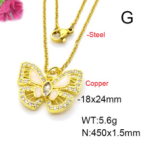 Fashion Copper Necklace  F6N403666baka-L024