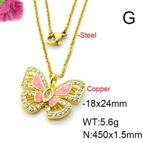 Fashion Copper Necklace  F6N403670baka-L024