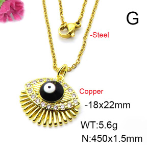 Fashion Copper Necklace  F6N403671aajl-L024