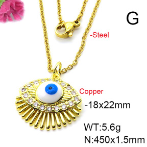 Fashion Copper Necklace  F6N403672aajl-L024