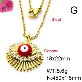 Fashion Copper Necklace  F6N403673aajl-L024