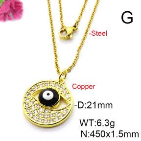 Fashion Copper Necklace  F6N403678baka-L024