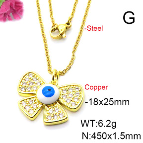 Fashion Copper Necklace  F6N403679baka-L024