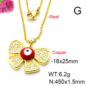 Fashion Copper Necklace  F6N403680baka-L024