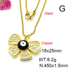Fashion Copper Necklace  F6N403681baka-L024