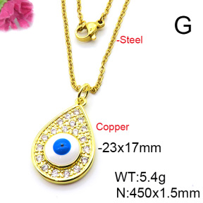 Fashion Copper Necklace  F6N403682baka-L024