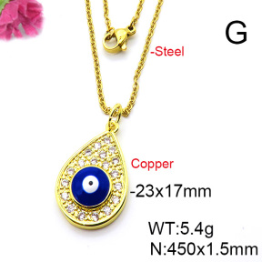 Fashion Copper Necklace  F6N403683baka-L024