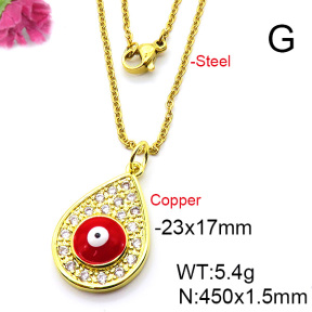 Fashion Copper Necklace  F6N403684baka-L024