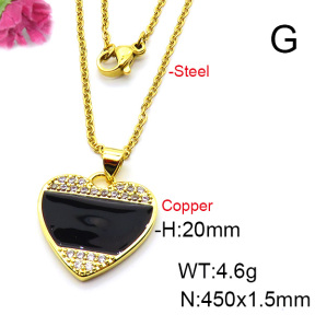 Fashion Copper Necklace  F6N403685aajl-L024