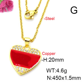 Fashion Copper Necklace  F6N403686aajl-L024