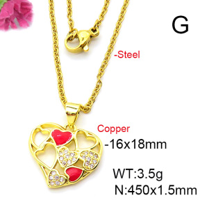 Fashion Copper Necklace  F6N403689aajl-L024