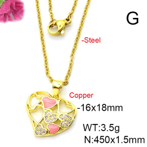 Fashion Copper Necklace  F6N403691aajl-L024