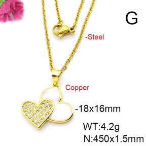 Fashion Copper Necklace  F6N403693aajl-L024