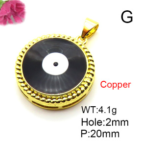 Fashion Copper Pendant  Enamel  XFPC05630avja-L024