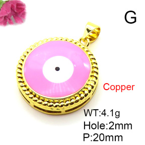 Fashion Copper Pendant  Enamel  XFPC05632avja-L024