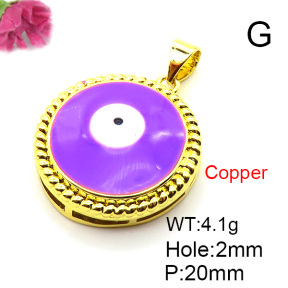 Fashion Copper Pendant  Enamel  XFPC05634avja-L024