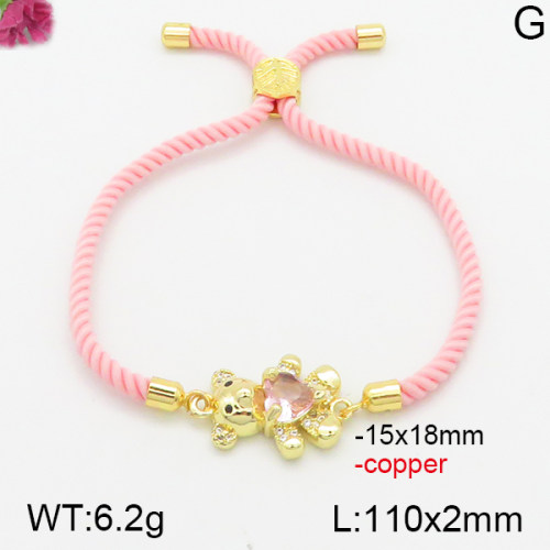 Fashion Copper Bear Bracelets  TB5000141bhva-J111