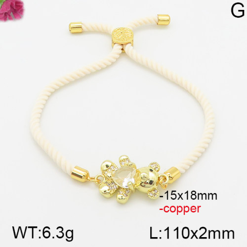 Fashion Copper Bear Bracelets  TB5000143bhva-J111