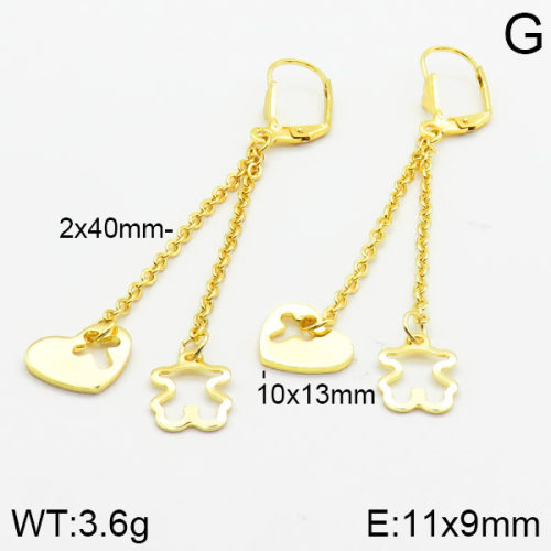 SS Bear Earrings  TE2000159ablb-463