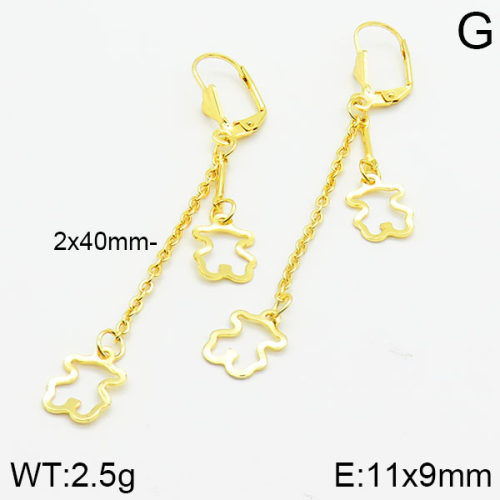 SS Bear Earrings  TE2000162ablb-463