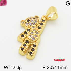 Fashion Copper Bear Pendants  TP5000033vbmb-J111