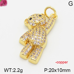Fashion Copper Bear Pendants  TP5000034vbmb-J111