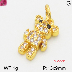 Fashion Copper Bear Pendants  TP5000037vbmb-J111