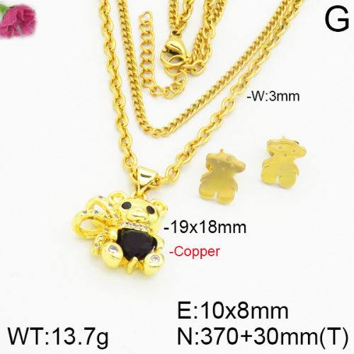 Fashion Copper Bear Sets  TS2000416ahjb-J39