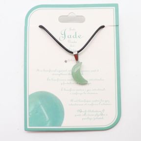 Natural Jade Stainless Steel Necklace  Weight:1g  N:2x450mm+50mm(T)  6N4003477avjo-Y008