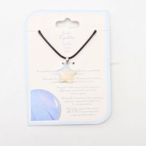 Natural Opalite Stainless Steel Necklace  Weight:1g  N:2x450mm+50mm(T)  6N4003537avja-Y008