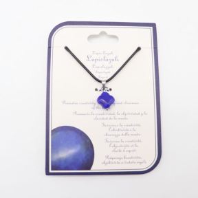 Natural Lapis Lazuli Stainless Steel Necklace  Weight:1g  N:2x450mm+50mm(T)  6N4003553aaio-Y008