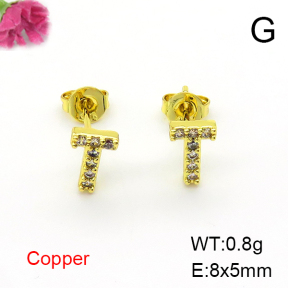 Fashion Copper Earrings  F6E403427aaij-L035