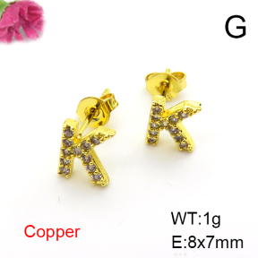 Fashion Copper Earrings  F6E403433aaij-L035