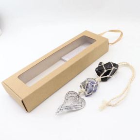 Ornament Accessory Nature Stone  Weight:18g  L:35cm,Package:25x7.5x3cm  F6OA00066bhia-Y008