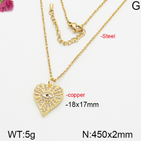 Fashion Copper Necklace  F5N400473bhia-J40
