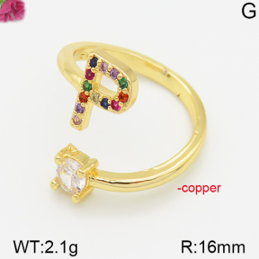 Fashion Copper Ring  F5R400116bbov-J111