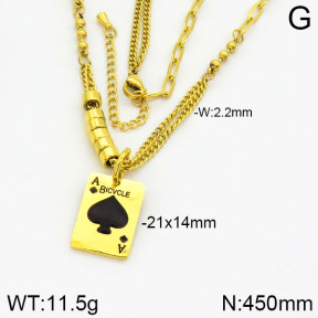 Stainless Steel Necklace  2N3000502bhbl-739