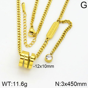 Stainless Steel Necklace  2N4000601bbov-739