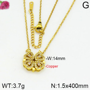 Fashion Copper Necklace  F2N400343vbnl-J145