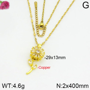 Fashion Copper Necklace  F2N400346bbov-J145
