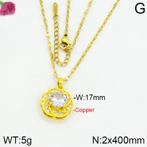 Fashion Copper Necklace  F2N400348vbnb-J145