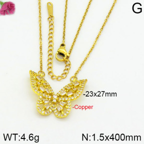 Fashion Copper Necklace  F2N400353bbov-J145