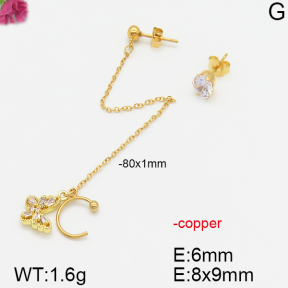 Fashion Copper Earrings  F5E400521aakl-J113