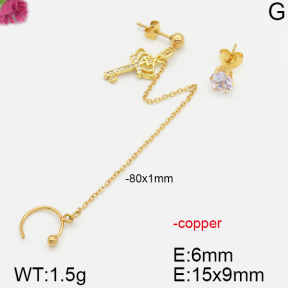 Fashion Copper Earrings  F5E400531aakl-J113