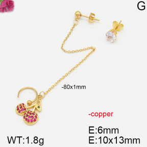 Fashion Copper Earrings  F5E400532vbll-J113