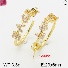 Fashion Copper Earrings  F5E400592bhva-J113