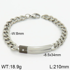 Stainless Steel Bracelet  2B4001258vbpb-418