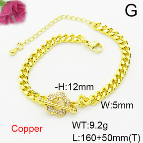 Fashion Copper Bracelet  F6B404820bbml-L024